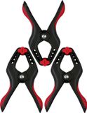 Benson Zeilklemmen/veerklemmen - 3x - kunststof - 15 cm - profi lijmklemmen met rubber heft