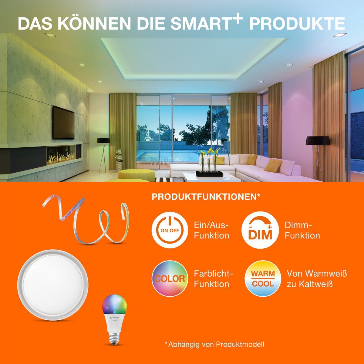 LEDVANCE DECOR Memphis Plafondlamp - Zwart/Goud - G9 - Aluminium