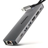 Axagon HMC-7HX2 laptop dock & poortreplicator Bedraad USB 3.2 Gen 1 (3.1 Gen 1) Type-C Grijs