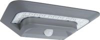 LUTEC Ghost - Wandlamp met Zonnepaneel en Sensor - Zilvergrijs