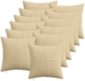 vidaXL Kussensloop 12 stuks ALMELO Grijs Groen 40 x 40 cm corduroy