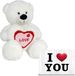 Gerimport Gerim Knuffelbeer Valentijn I Love You beertje - 20 cm - met Love You wenskaart