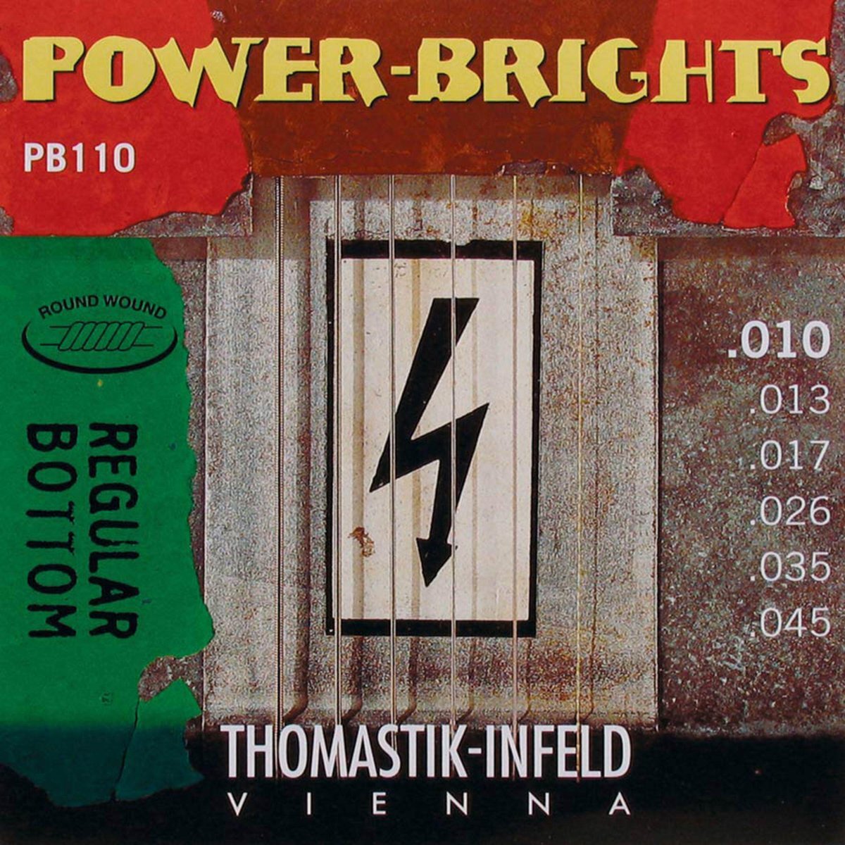 Thomastik PB110 E-snaren 10-45 Power Brights medium light