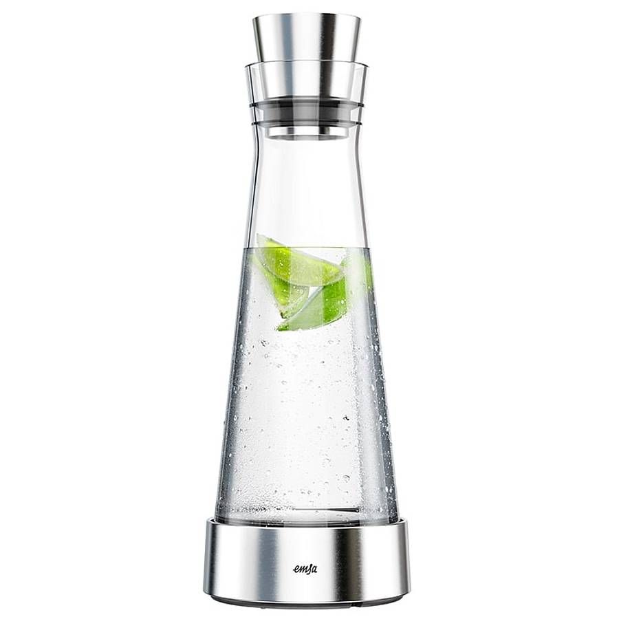 Emsa Flow Slim - Karaf - 1.0L - Transparant/RVS