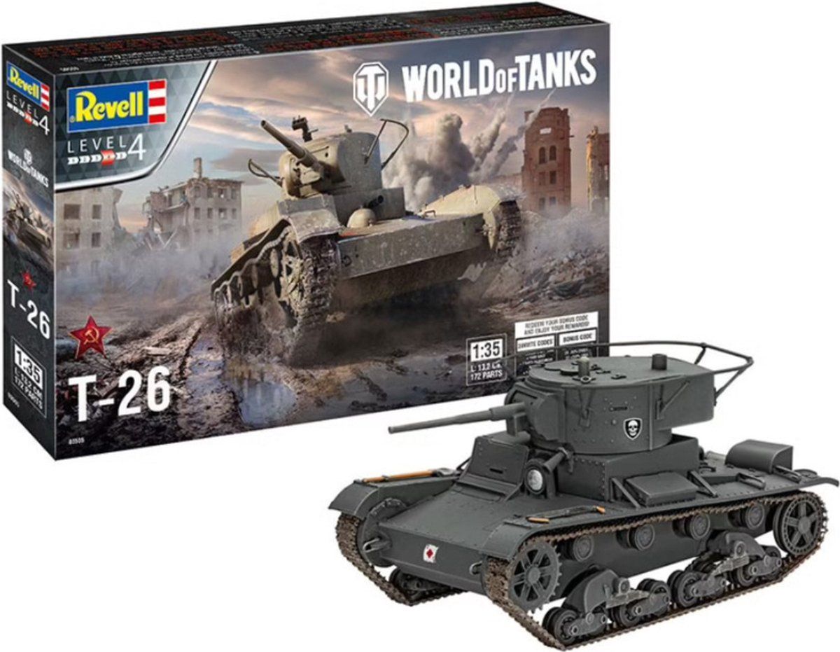 Revell 1:35 T-26 - World of Tanks Plastic kit