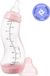 Difrax Babyfles Natural - 250 ml - Roze - 1 Stuk - S-fles - Anti Koliek