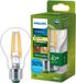 Philips LED Philips UltraEfficient LED lamp - 40W - E27 fitting - Warmwit licht: 2700K - Dimbaar - Helder glas - A60 lampvorm - Lange levensduur