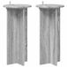 vidaXL Plantenstandaard 2 stuks Grijs Sonoma 29,5 x 29,5 x 60 cm Bewerkt Hout