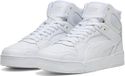 PUMA RBD Break Mid Sneakers Unisex Leer Rubber Wit-Cool Light Gray-PUMA Black Maat 44
