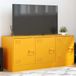 Maison Exclusive - meuble TV, couleur jaune moutarde, 99x39x44 cm, acier