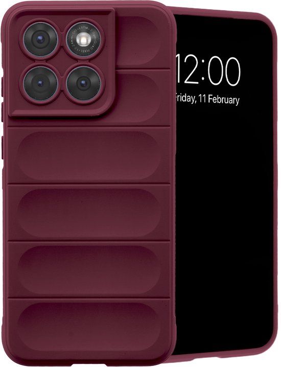 imoshion EasyGrip Backcover - Geschikt voor Motorola Edge 70 Fusion - Aubergine