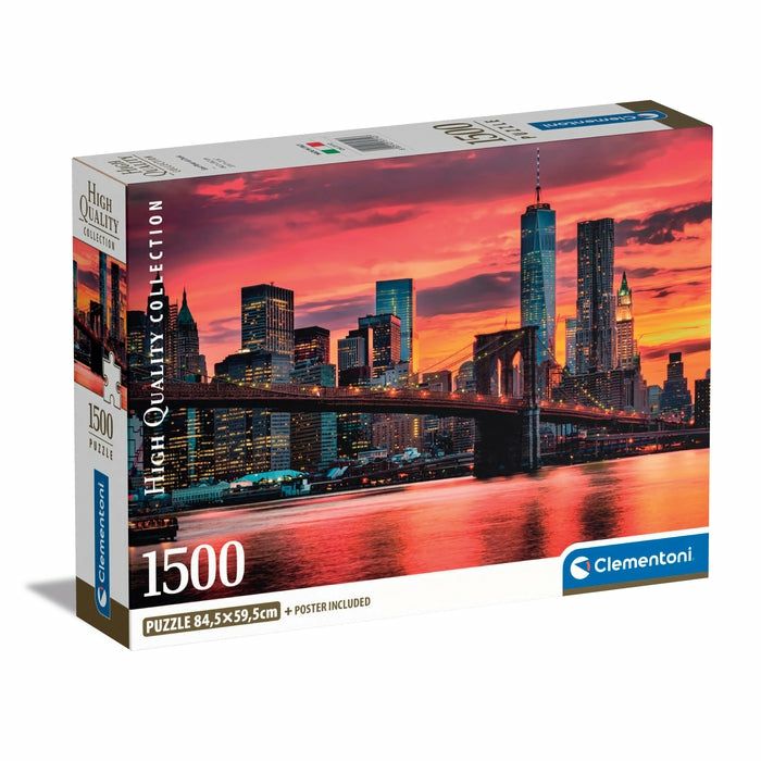 Clementoni High Quality Collection East River at Dusk Legpuzzel 1500 stuk(s) Liggend