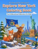Explore New York Coloring Book for Kids 4-10