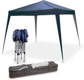 Merkloos Opvouwbare Partytent 3x3m - Oxford Stof, Staal Frame, Waterafstotend