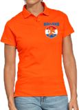 Bellatio Decorations Shoppartners Bv Oranje fan poloshirt voor dames - Holland met oranje leeuw op borstkas - Nederland supporter - EK/ WK shirt / outfit M