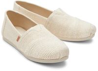 TOMS Shoes ALPARGATA CLASSIC Instappers Wit/beige Maat 40
