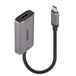 Lindy 43327 adaptateur de câble vidéo 0,11 m USB Type-C HDMI Noir, Gris