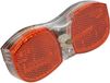 Fischer Fietsachterlicht met led voor bagagedrager, oranje
