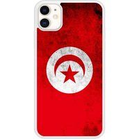 Apple iPhone 11 Drapeau tunisie Verstevigd hoesje met sublimatie bedrukking