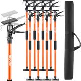 VEVOR Eenhandige Ondersteuning, 8-Pack, Plafondondersteuning 116-290cm, Telescopische Stalen Ondersteuning, Montage Ondersteuning Tot 70kg Capaciteit voor Het Installeren Van Kasten, Het Optillen Van Gipsplaten, Vrachtpalen