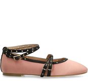 Sacha - Dames - Roze ballerina's met gespen en bandjes - Maat 36