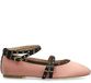 Sacha - Dames - Roze ballerina's met gespen en bandjes - Maat 36