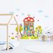 Muursticker Muursticker kinderen decoratie babykamer muursticker kinderkamer muursticker dieren in huis van geluk H60 x 90 cm