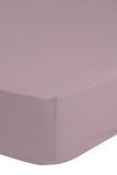 Muller Textiles Hoeslaken Effen Katoen Roze 90x200 cm