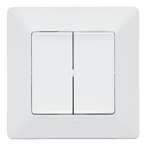 LEGRAND Valena Life dubbele wisselschakelaar, ultrawit, 752108