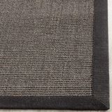 SAFAVIEH Natuurvezel tapijt voor woonkamer, eetkamer, slaapkamer - Natural Fiber Collection, korte pool, houtskool en houtskool, 91 x 152 cm