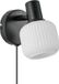 Nordlux Milford mini-wandlamp E14 opaal glas/zwart