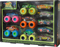 Hot Wheels Monster Trucks GITD Bundel - Voertuigenset - Multi