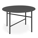 Bomoe Ronde Bijzettafel Metaal Krasbestendig Tafelblad Salontafel Tuintafel | Ø53cm zwart stabiel lichtgewicht woonkamer binnen buiten balkontafel terras nachtkastje bed slaapkamer Stabiele rond Finn