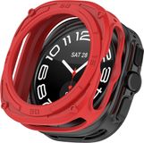 By Qubix Qubix TPU Harnas case (open front) - Rood - Geschikt voor Samsung Galaxy Watch Ultra / Ultra 2 - 47mm