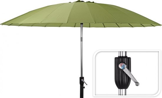 Basic Parasol Shanghai - Kantelbaar - Ø270cm - Limoen Groen