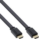 Goobay Platte HDMI kabel - HDMI2.0 (4K 60Hz + HDR) - CCS aders / zwart - 1 meter