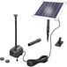 esotec Kit pompe de bassin solaire 6/230 avec accumulateur LiFe 6,4V/1,5Ah 101933