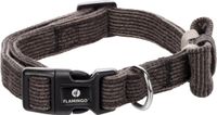 Hond Flamingo Hond Halsband met strik Herbert Donkerbruin M 35-50cm 20mm
