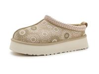 UGG Tazz Sun Stitch lichtbruin leren klompen