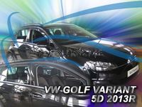 Heko Zijwindschermen donker getint tbv VW Golf VII - 5 deurs Stationwagon / variant model VANAF 2013 - 2020 - set a 4 stuks tbv V + A ramen L+R pasvorm