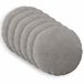 vidaXL Taie d'oreiller 6 pcs HEERLEN Gris clair Ø 30 cm velours côtelé