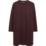 s.Oliver Robe à manches longues, femmes, taille 40, bordeaux, viscose