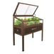 QLS Mini-kas en bois, style vintage, 110x55 cm
