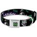 Buckle-Down 38,1-66 cm jkk-haha gestapeld volledige kleur zwart/grijs/groen hondenhalsband, groot