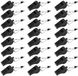 Memory Online Limited B.V. Fluitjes, 24 pièces sifflets de sport en plastique avec cordon, sifflets sonores forts, parfaits pour les entraîneurs, les arbitres et les officiels