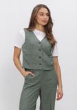 MSCH Copenhagen Mschviana Ginia V Neck Waistcoat Blazers Dames - Groen - Maat M