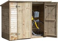 Tuindeco Berging Westerwald 200 x 90 x 150 cm - Fietsenhok - Bruin - Hout