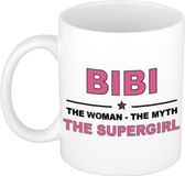 Bellatio Decorations naam cadeau mok - Bibi - Woman Myth Supergirl - koffiemok - 300 ml - collega - moederdag