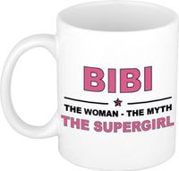Bellatio Decorations naam cadeau mok - Bibi - Woman Myth Supergirl - koffiemok - 300 ml - collega - moederdag