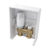 Schlösser inbouw RTL-set met knop Diamant RTL, Wit, G 3/4" Euroconus (Art. 603200045)